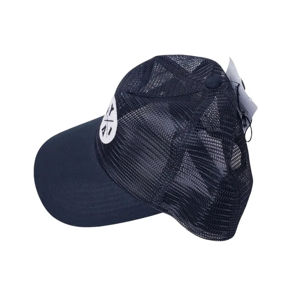 ZYIA Active X-Mesh Hat One Size Unisex‎ Adjustable Strap Cotton Blend Black NWT